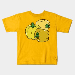 Three Yellow Bell Peppers Kids T-Shirt